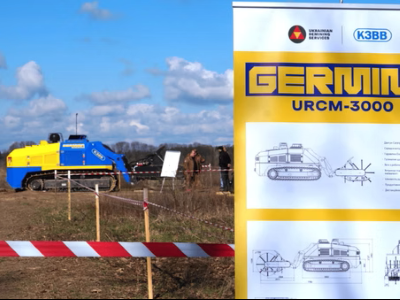 Ucrânia usa nova máquina capaz de ‘limpar’ território minado