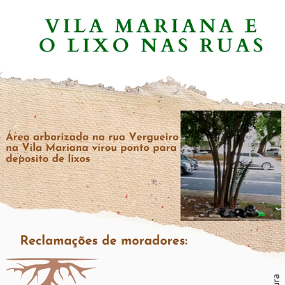 O lixo nas ruas da Vila Mariana