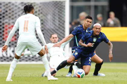 Mesmo com um jogador a mais, Brasil perde para a França em amistoso