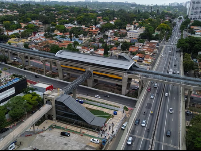 Obras da Linha 17-Ouro estão 90% completas