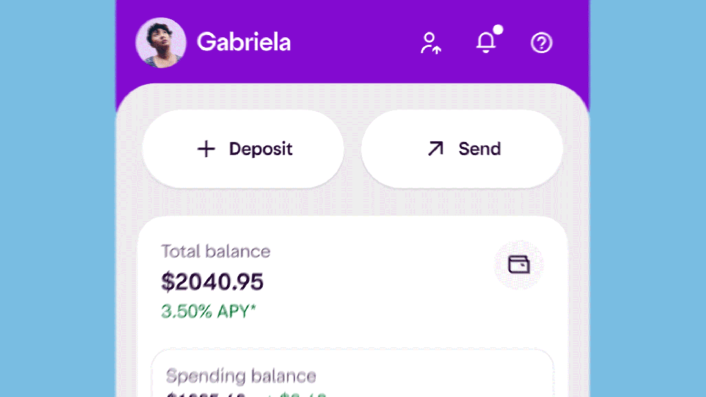 GIF explicativo de acesso á nova conta Internacional Nubank