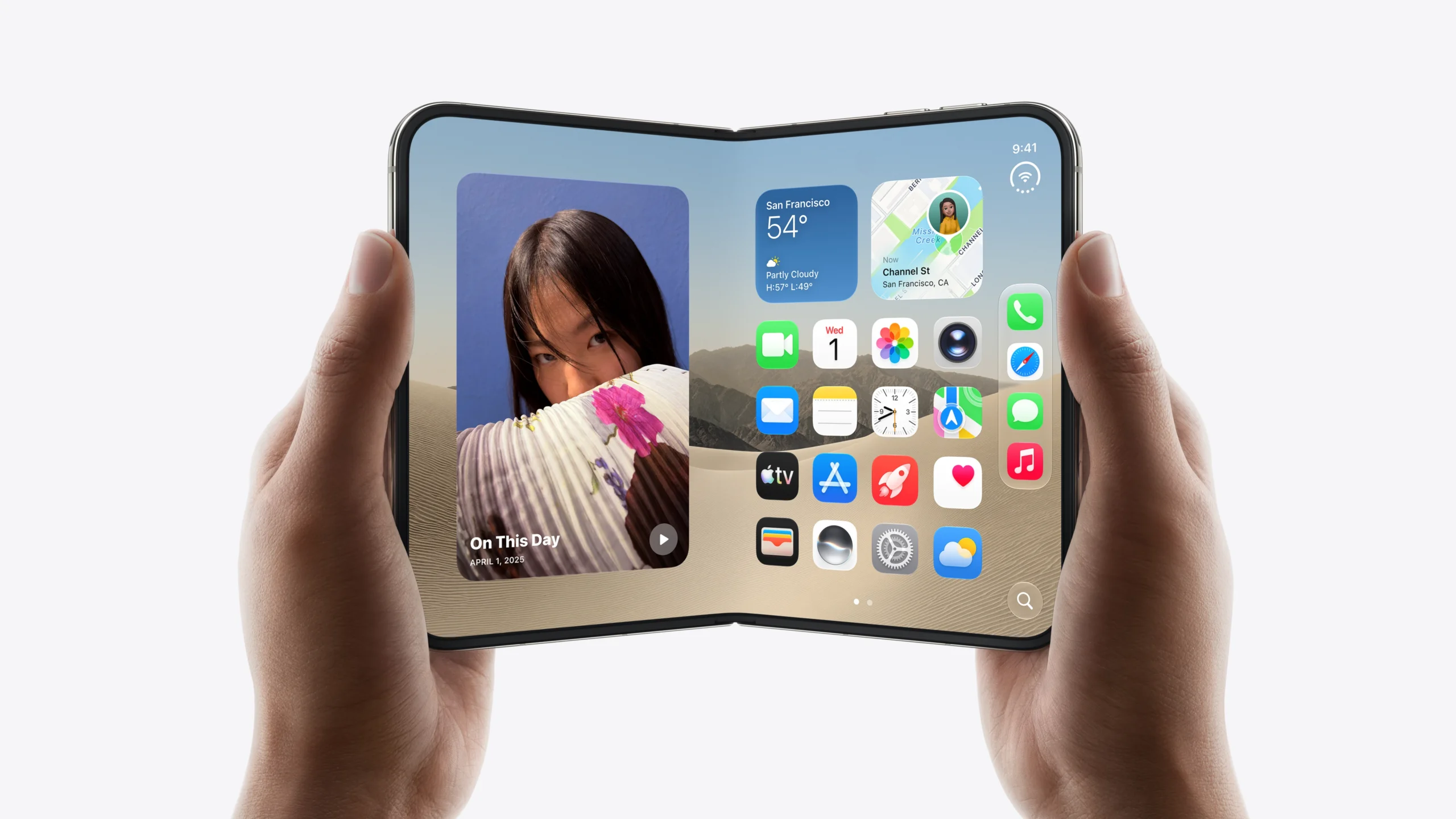 Conheça o celular dobrável da Apple 